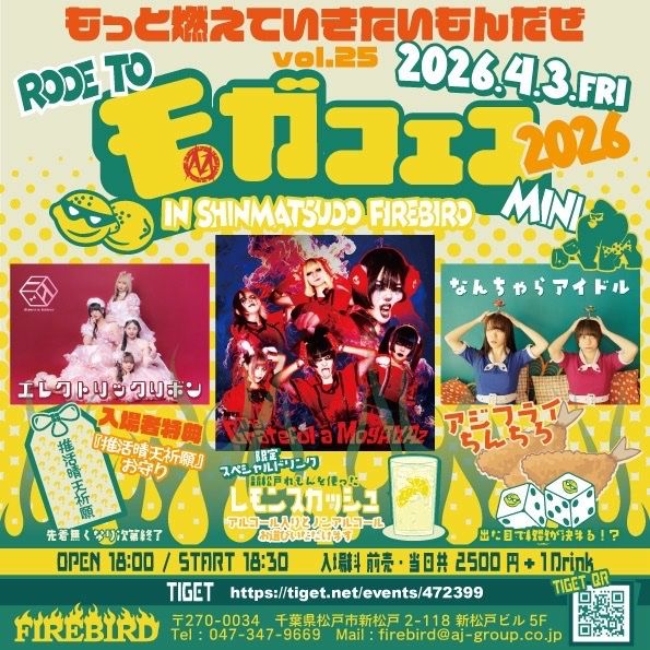 もっと燃えていきたいもんだぜ vol.25 ROAD TO モガフェス2026 MINI